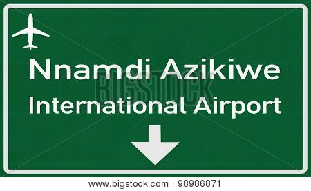 Abuja Nigeria Airport Highway Sign