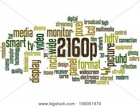 2160P Screen Resolution, Word Cloud Concept 2