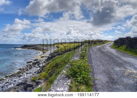 Inishmore on the Aran Islands in Ireland.