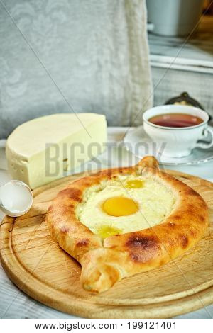 Ajarian traditional flatbread - khachapuri or hachapuri jpg