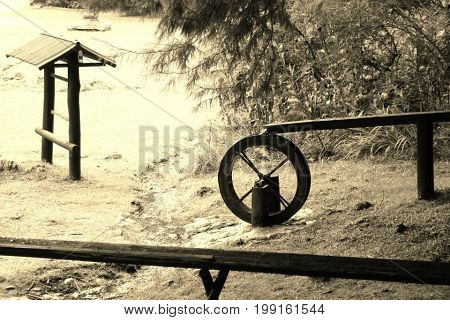 A water mill in a beautiful landscape
