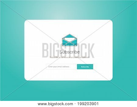 vector web subscribtion flat ui interface design