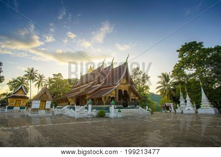 Wat Xieng Thong (Golden City Temple) in Luang Prabang Laos. Xieng Thong temple is one of the most important of Lao monasteries Amazing in Laos.