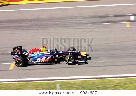 Sebastian Vettel Team Red Bull på Race