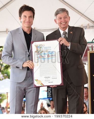 LOS ANGELES - JUL 26:  Jason Bateman and LeRon Gubler Walk of Fame honors Jason Bateman on July 26, 2017 in Hollywood, CA                