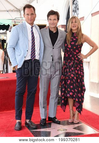 LOS ANGELES - JUL 26:  Will Arnett, Jason Bateman and Jennifer Aniston Walk of Fame honors Jason Bateman on July 26, 2017 in Hollywood, CA                