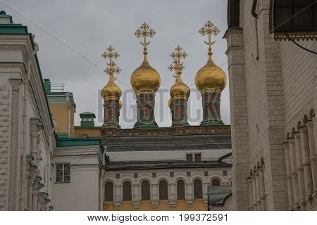 Assumption place  church Kremlin Moscow Russia June 2017