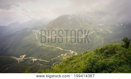 Mount Fansipan In Northwest Vietnam