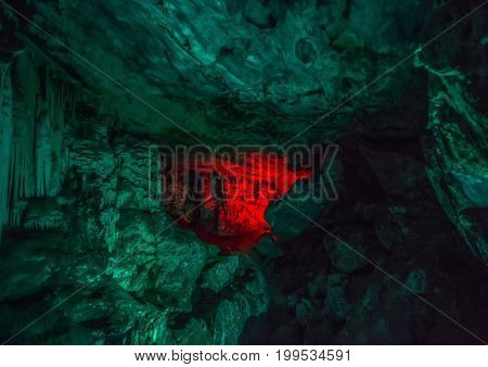 Flowstones In The Famous Cango Caves In South Africa