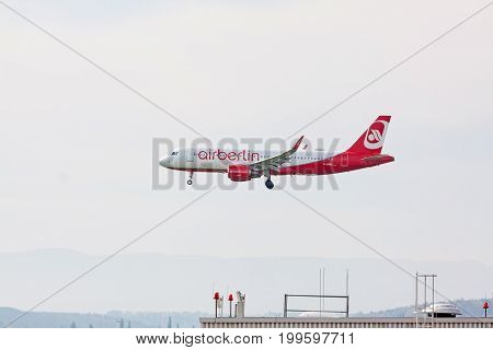 Airberlin Airplane During Landing
