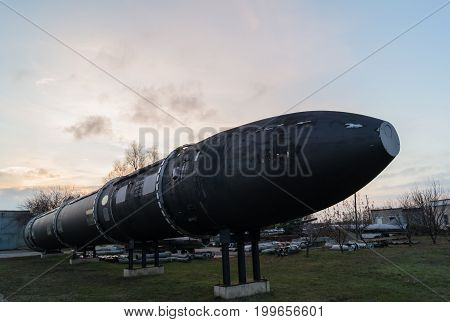 One of the largest atomic rockets in the Ukrainian Museum