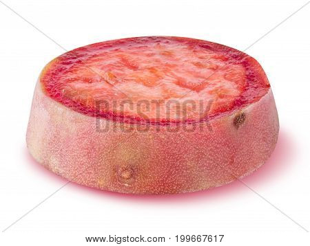 Prickly pears opuntia indian fig isolated on white background with clipping path