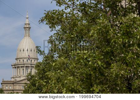 The Michigan State Capitol is the building that houses the legislative branch of the government of the U.S. state of Michigan.