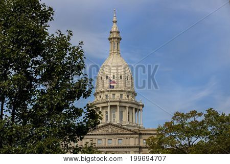 The Michigan State Capitol is the building that houses the legislative branch of the government of the U.S. state of Michigan.