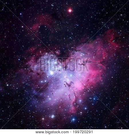 The Eagle Nebula. Elements Of This Image Furnished By Nasa.