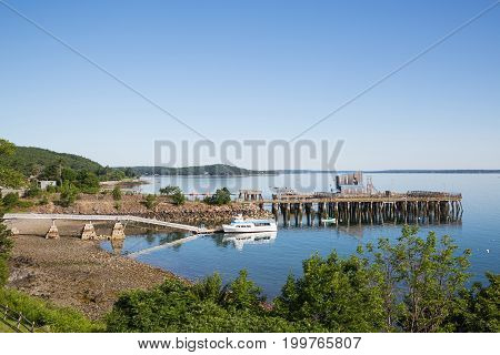 Frenchman Bay At Bar Harbor Maine Usa