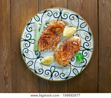 Jordanian Inspired Spiced Grilled Chicken close up traditional meal