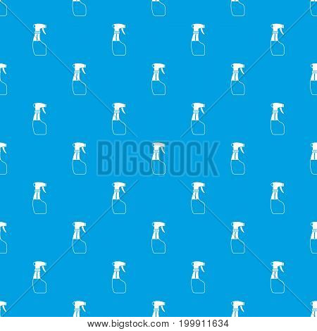 Spray pattern repeat seamless in blue color for any design. Vector geometric illustration
