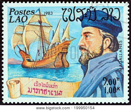 LAOS - CIRCA 1983: A stamp printed in Laos from the 