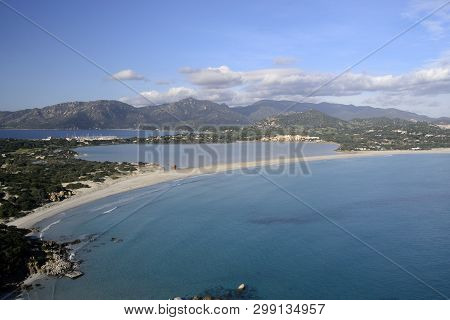 View Of The Porto Giunco Beach, Villasimius