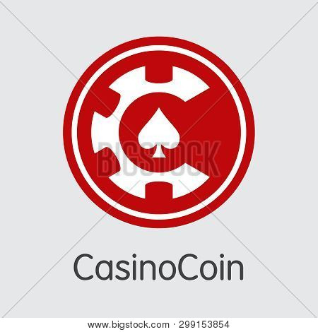 Csc - Casinocoin. The Trade Logo Of Money Or Market Emblem.