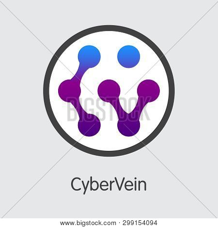 Cvt - Cybervein. The Market Logo Of Coin Or Market Emblem.