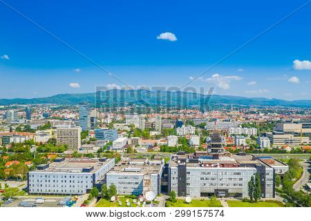 Zagreb, Croatia, Modern City Skyline, Business Center