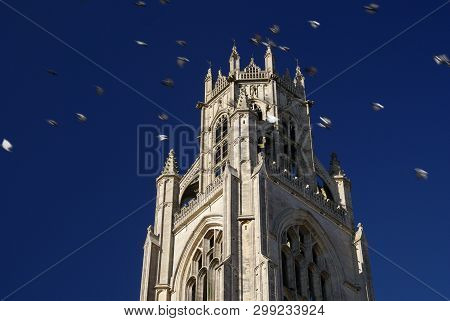 Boston, Lincolnshire, United Kingdrom, 19th October 2014, Saint Botolphs Church Also Known As The St