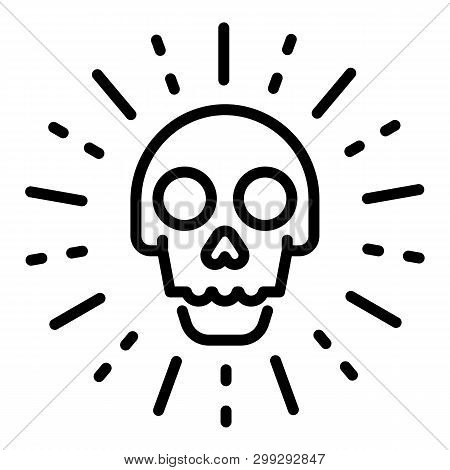 Sudden Cyber Attack Icon. Outline Sudden Cyber Attack Vector Icon For Web Design Isolated On White B