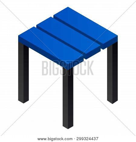 Backless Chair Icon. Isometric Of Backless Chair Icon For Web Design Isolated On White Background