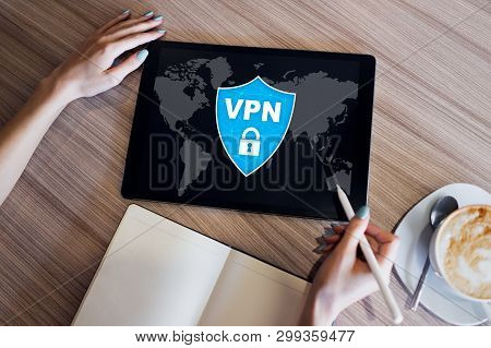 Vpn - Virtual Perivate Network. Internet Conncetion Privacy Concept.