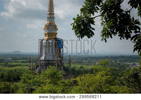The Top Of Tiger Cave Temple, Wat Tham Suea , Krabi Region, Thailand