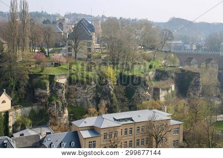 The Old And Beautiful Grund In Luxembourg City