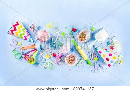Sweet Baking Concept For Birthday Holiday Party