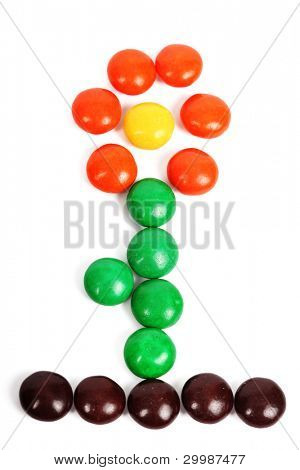 Blomst på isolerede baggrund fra Gumballs