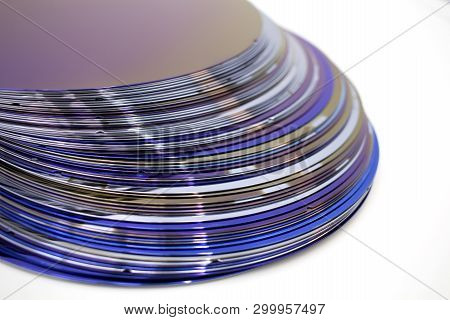 Silicon Wafers Of Purple Color In Stock
