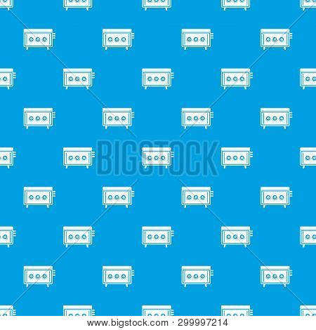 Cd Changer Pattern Repeat Seamless In Blue Color For Any Design. Geometric Illustration