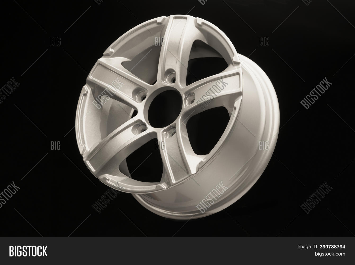Silver Five-spoke Image & Photo (Free Trial) | Bigstock