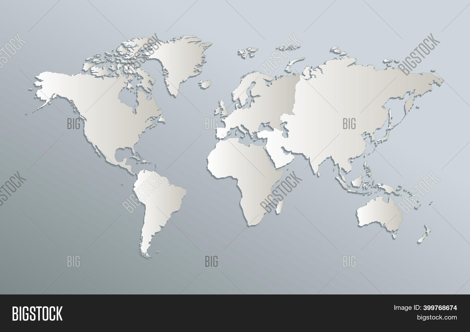 World Continents Map, Image & Photo (Free Trial) | Bigstock