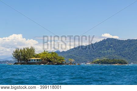 Panorama Of Tropical Islands Ilha Grande Angra Dos Reis Brazil.