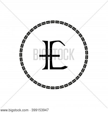 Coin Pound Sterling Icon. Finance Vector Stock Illustration Isolated On White Background Eps10