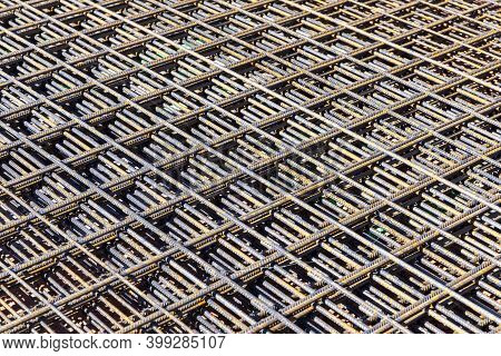 Detail Of Iron Rod At A Construction Site