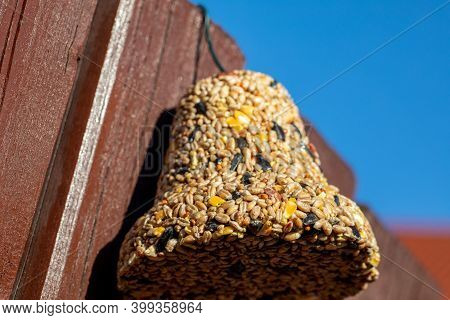 Bell From Various Grains, A Delicacy For All The Birds In The Garden