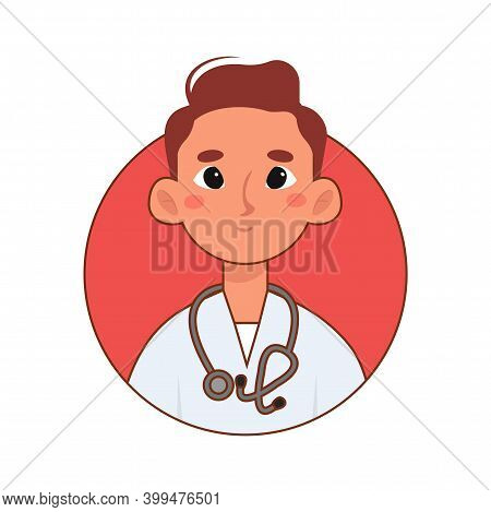 Isolated Medic Man Professions Jobs Icon Logo- Vector