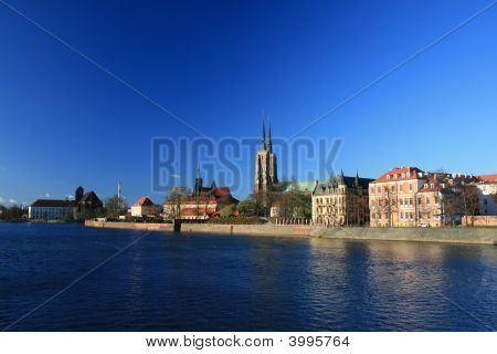 Ostrow Tumski, Wroclaw, Polen