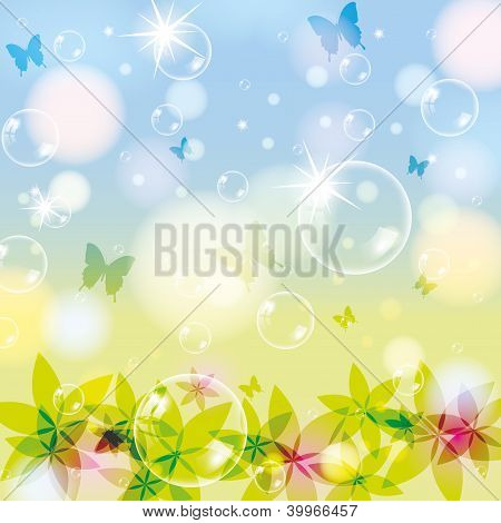 Abstract Spring Summer Background