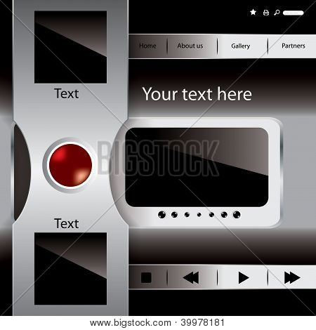 Vector Website Design Template