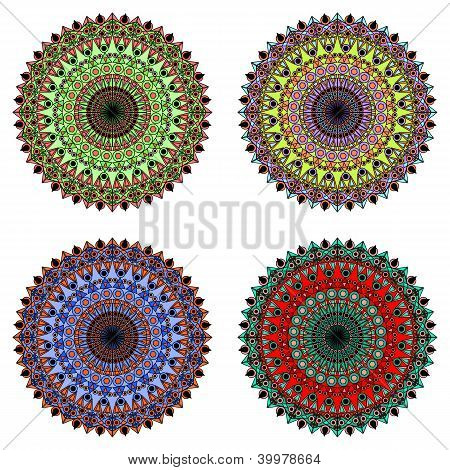 Conjunto de elementos decorativos