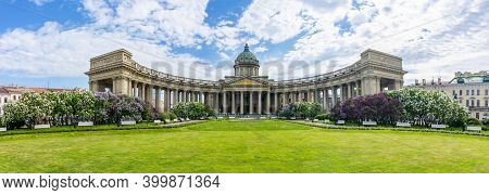Kazan (kazansky) Cathedral In Spring, Saint Petersburg, Russia