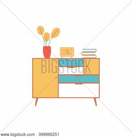 Isolated Table Room Hosehold Items Icon- Vector